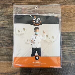 Hyde & Eek! Kids Doctor Costume Halloween Outfit w/ Shirt Mask Stethoscope M